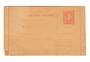 MONACO 1885 Carte-Lettre 15c Rose. Unused.