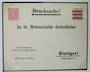 WURTTEMBERG 1908 Postcard Meteorological surcharged from 3pfg to 10 pfg due to increse in postal rate. From the collection of H