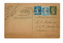 FRANCE 1926 Lettercard from Paris to London. Printed with 20 Green Pasteur and additionally franked with 25 Pale Blue Sower (SG