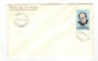 NEW ZEALAND Postmark Dunedin NUGGETS on 1965 Churchill first day cover. As Nuggets was a telegraph office the postmark was obta