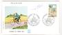 REUNION 1972 Stamp Day on first day cover. Cycling. - 38168 - FDC