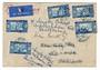 SENEGAL 1935 Airmail Letter from Dakar Avion to England. Readdressed. - 38207 - PostalHist