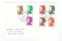 ST PIERRE et MIQUELON 1986 Definitives. Part set of 7 on first day cover. - 38257 - FDC