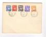 FRENCH SOMALI COAST 1915 Postage Due. The five low values on unaddressed cover postmarked 19/1/1960. Pencil note on the reverse