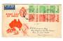 AUSTRALIA 1953 Food Production. Set of 6 on illustrated first day cover. - 38285 - FDC