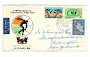 AUSTRALIA 1962 Games on first day cover with tied Christmas cinderella. - 38287 - FDC