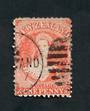 NEW ZEALAND 1862 Victoria 1st Full Face Queen 1d Orange. Postmark imposing. - 39003 - Used