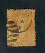 NEW ZEALAND 1862 Full Face Queen 4d Yellow. Reasonable copy. - 39088 - Used