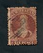 NEW ZEALAND 1862 Victoria 1st Full Face Queen 6d Brown. Watermark NZ. - 39099 - Used
