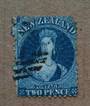 NEW ZEALAND 1862 Full Face Queen 2d Blue. Nice copy but blunt corner. - 39111 - Used