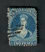 NEW ZEALAND 1862 Full Face Queen 2d Blue. Nice copy but blunt corner. - 39111 - Used