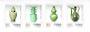 CHINA 1998 Longquan Pottery. Set of 4. - 39563 - UHM