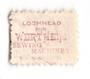NEW ZEALAND 1882 Victoria 1st Second Sideface 2d Mauve. Perf 10. Secnd setting. Lochhead's Wertheim Sewing Machines are the best