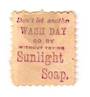 NEW ZEALAND 1882 Victoria 1st Second Sideface 1D Red. Don't Let another Wash Day go by without using Sunlight Soap. - 3968 - Min