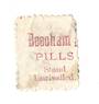 NEW ZEALAND 1882 Victoria 1st Second Sideface 2½d Blue. Beechams Pills stand unrivalled. Perf 10. In mauve. - 3974 - Used