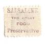 NEW ZEALAND 1882 Victoria 1st Second Sideface 4d Green. Salsaline the Great Food Preservative. Perf 10. In mauve. - 3979 - FU