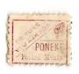 NEW ZEALAND 1882 Victoria 1st Second Sideface 6d Brown. Poneke. Perf 10. Mauve to Brown-Purple. - 3984 - Used