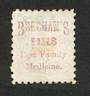 NEW ZEALAND 1882 Victoria 1st Second Sideface 2½d Blue. Perf 10. Beechams Pills ......................... - 3986 - Used