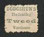 NEW ZEALAND 1882 Victoria 1st Second Sideface 2d Lilac. Perf 10. Advert in Green. Dodgshun's The Leading Tweed Warehouse. - 3991