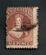 NEW ZEALAND 1862 Full Face Queen 6d Brown. The only