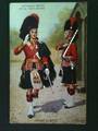 Coloured postcard by Valentines of the Black Watch Royal Highlanders, Officer and Sentry. Art card. - 40062 - Postcard