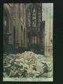 FRANCE 1918 L'Eglise Bombardee a Paris 29 Mars 1918. Interieur de Saint-Gervais. Deux Carte Postale. Vers le portail et vers le