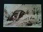 A tank going through a German barrage - 40124 - Postcard