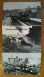 Postcard from Railway around Exmoor series. Reproductions of old Real Photographs. Wrap-around consisting of 3 cards.