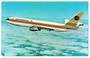 Coloured postcard of Continental Airlines DC-10-30. - 40832 - Postcard