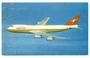 Coloured postcard of Qantas 747B. - 40838 - Postcard
