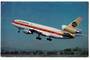 Coloured postcard of Continental McDonnell Douglas DC-10. - 40863 - Postcard