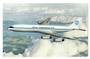 Coloured postcard of Pan American Boeing International Jet Clipper. - 40893 - Postcard