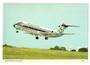 Coloured postcard of British Midland Airways DC-9. - 40919 - Postcard