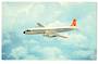 Coloured postcard of Northwest Orient Airlines DC-7. - 40970 - Postcard
