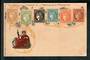 FRANCE Coloured postcard featuring the stamps of France. - 42103 - Postcard