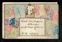 SOUTH AUSTRALIA Coloured postcard featuring the stamps of South Australia. Veryt poor condition. - 42109 - Postcard