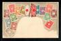 CHINA Coloured postcard featuring the stamps of China. - 42110 - Postcard