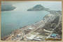 Modern Coloured Postcard by Gladys Goodall of Mt Maunganui from the air. - 444240 - Postcard