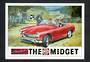 Postcard. Modern reproduction of old advertising poster, the MG Midget. - 444715 - Postcard