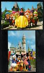 USA Modern Coloured Postcard of Snow White and the Seven Dwarfs and a card of Mickey Minnie Donald Goofy and Pluto.. - 444806 -