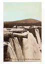 Tinted Postcard of Kauri Logging Wairua Falls Wairoa River. - 44824 - Postcard