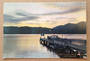 Modern Coloured Postcard by G B Scott of Sunset Lake Te Anau. - 449301 - Postcard