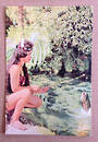 Modern Coloured Postcard of Maori Girl feeding trout. - 449586 - Postcard