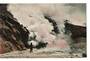 Coloured postcard of The Blowhole Frying Pan Flat Waimangu. - 46069 - Postcard
