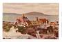 Coloured postcard of Maori Church Ohinemutu and Lake Rotorua. - 46086 - Postcard
