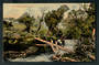 Coloured postcard of Rustic Bridge Ohakune. - 46817 - Postcard