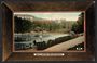 Coloured postcard of Courtney Place and Mt Victoria Wellington.