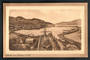 Sepia Postcard of Lyttleton and Harbour. Ship in Dry Dock. - 48334 - Postcard