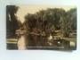 Real Photo by Radcliffe of the Avon at Fendalton Christchurch. Young lady in rowboat. - 48401 - Postcard