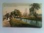 Coloured postcard of Park Bridge Entrance to Hagley Park. - 48429 - Postcard